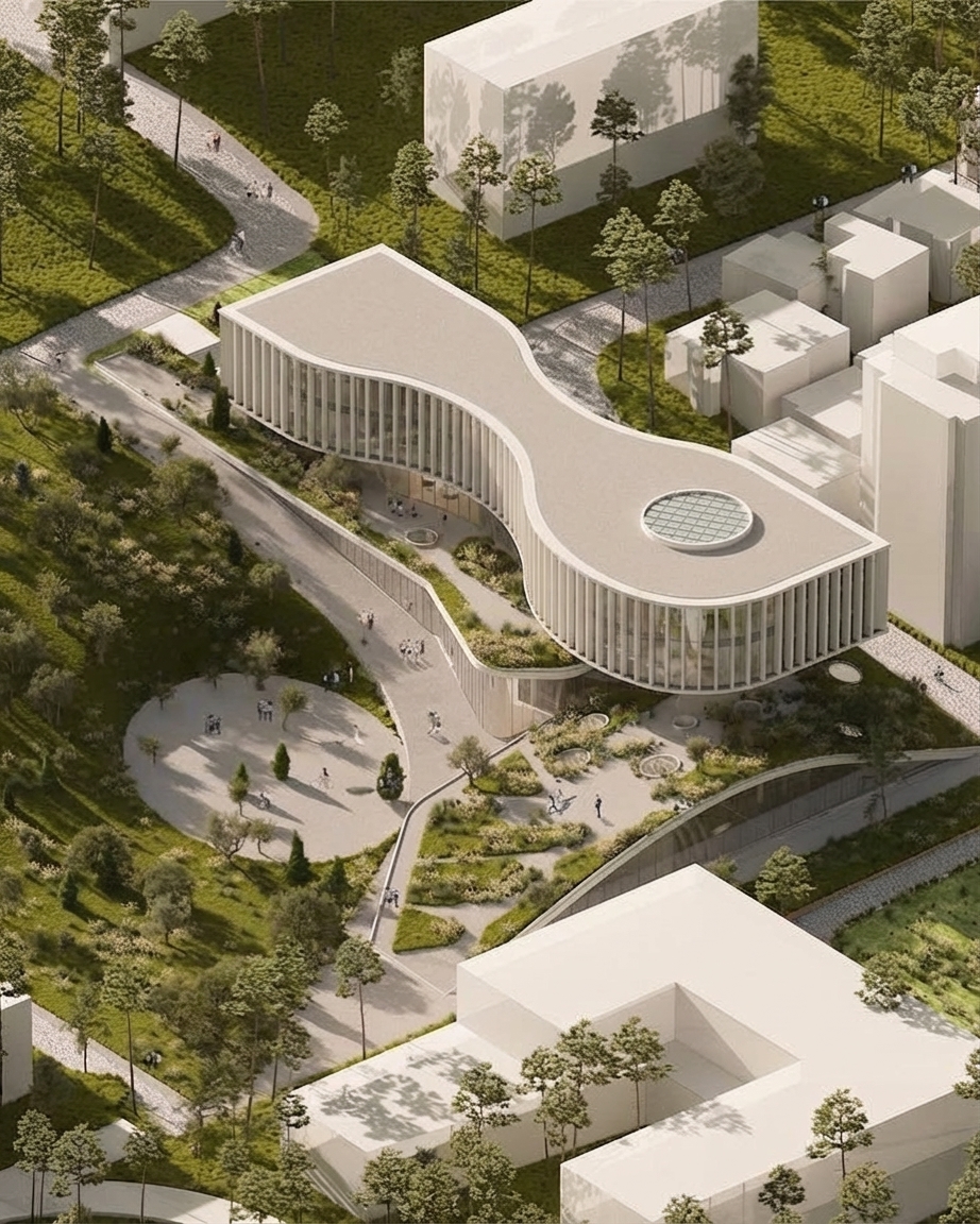 Organic Architecture Public Building Landscape